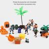 Liberty Imports 8 Piece Pirate Action Figures Playset in Assorted Poses and Weapons, Fun Pirate Men Party Favor for Kids (3.5 inch) view 3