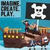 Liberty Imports 8 Piece Pirate Action Figures Playset in Assorted Poses and Weapons, Fun Pirate Men Party Favor for Kids (3.5 inch) view 4