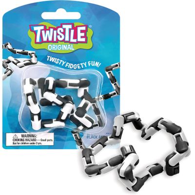 Twistle Original Fidget Sensory Toy - Black and White
