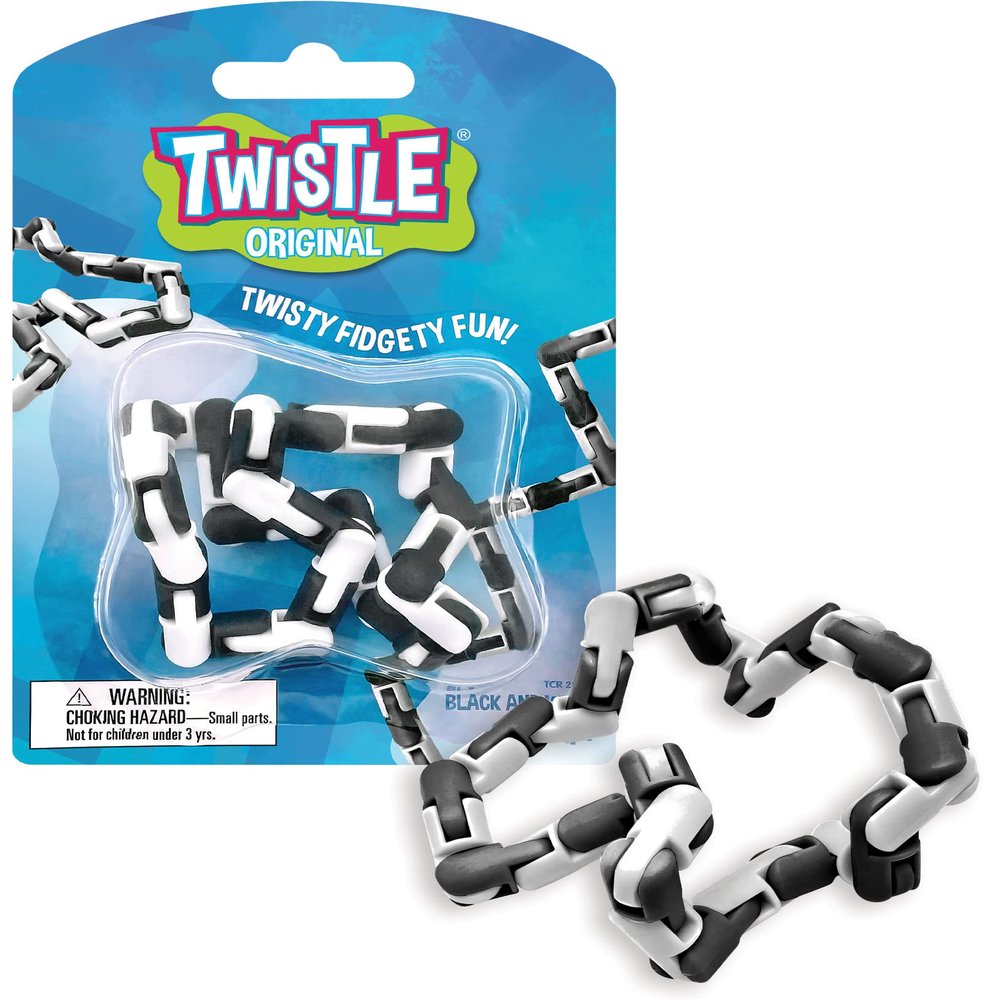Twistle Original Fidget Sensory Toy - Black and White
