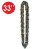 Beistle Mardi Gras Twist Beads  24 Pack Swirl Bead Necklaces in Green, Gold and Purple for New Orleans Celebrations, Parade Toss, Parties, Photo Booth Props and Festive Costumes, 33" view 3
