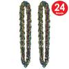 Beistle Mardi Gras Twist Beads  24 Pack Swirl Bead Necklaces in Green, Gold and Purple for New Orleans Celebrations, Parade Toss, Parties, Photo Booth Props and Festive Costumes, 33" view 4
