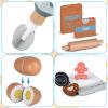 Play Kitchen Accessories Wooden Mixer Set Pretend Play Food Sets for Kids Role Play Toys for Girls and Boys (Mixer Set) view 3