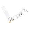 Worem RC Boat Rudder Kit, Integrated Flexible Shaft 110mm RC Boat Water Absorbing Rudder Aluminum Alloy for 0.2in Shaft System view 3