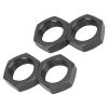4pcs RC Wheel Hex Hub Nut Easy Installation Disassembly High Strength 24mm Aluminum Alloy Wheel Hex Hub Nut for RC Car Black view 4