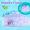 Skywin Mermaid Magic Fort Air Tent for Kids with Door (77 x 50) Builds in 30 Seconds, Toddler Tents Indoor for Imaginative Play, Kids Forts Indoor Playhouse, Christmas/Birthday Gift (Fan Not Incl) view 2