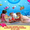 Skywin Deep Sea Fun Air Tent for Kids with Door (77 x 50) Builds in 30 Seconds, Toddler Tents Indoor for Imaginative Play, Kids Forts Indoor Playhouse, Christmas or Birthday Gift (Fan Not Incl) view 3
