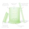 Olababy Silicone Training Cup with Straw Lid | Babies Water Drinking Cup | 6+ Mo Infant To 12-18 Months Toddler | Sippy Cup For Kids & Smoothie Cup | Baby Led Weaning (Kiwi, 5 oz) view 2