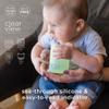 Olababy Silicone Training Cup with Straw Lid | Babies Water Drinking Cup | 6+ Mo Infant To 12-18 Months Toddler | Sippy Cup For Kids & Smoothie Cup | Baby Led Weaning (Kiwi, 5 oz) view 3