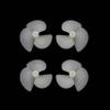 2Pairs RC Bait Boat Tug Boat Full Immersion Propeller Diameter 28mm 36mm 42mm Nylon Tri-Blade Positive Negative Paddles 2mm Motor Shaft Hole Replacement Parts for Model Electric Ship (2pairs 2x36mm) view 1