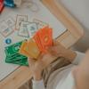 Good Ground Pretend Play Kids Felt Money Educational Montessori Toy Dollars Bills Coins Wallet Childrens Counting Set Toddlers STEM Gift Rainbow view 3