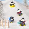6Pack Mini Cute Penguin Figures Cake Toppers,Lovely Penguin Characters Toys Miniature Fairy Garden Decor for Kids Birthday Baby Shower Party Automobile Decoration view 4
