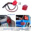 1/24th RC Car Taillights Red LED Rear Lamp with Lights Cover Kits Upgrade for Axial SCX24 AXI00005 Gladiator RC Crawler Truck Car Accessories view 3