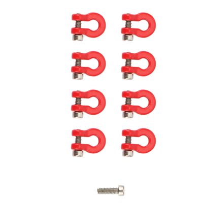 8Pcs Metal Bumper Trailer Tow Shackle for 1/24 RC Crawler Car Axial SCX24 Upgrade Parts Accessories