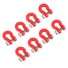 8Pcs Metal Bumper Trailer Tow Shackle for 1/24 RC Crawler Car Axial SCX24 Upgrade Parts Accessories view 2