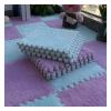 12"X12" Plush Interlocking Foam Mat, 6Mm Thick Foam Mat,Living Room Bedroom Carpet Tiles Area Rug Mat,Soft Puzzle Play Mat,Light Blue+Purple,60Pcs view 1