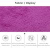 12"X12" Plush Interlocking Foam Mat, 6Mm Thick Foam Mat,Living Room Bedroom Carpet Tiles Area Rug Mat,Soft Puzzle Play Mat,Light Blue+Purple,60Pcs view 4