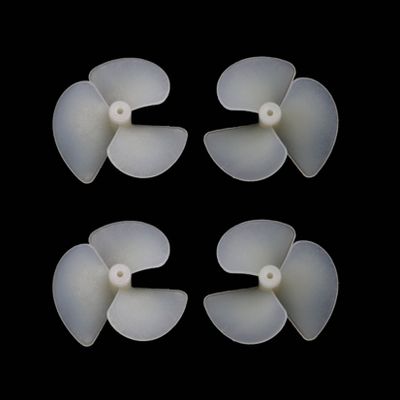 2Pairs RC Bait Boat Tug Boat Full Immersion Propeller Diameter 28mm 36mm 42mm Nylon Tri-Blade Positive Negative Paddles 2mm Motor Shaft Hole Replacement Parts for Model Electric Ship (2pairs 2x42mm)