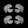 2Pairs RC Bait Boat Tug Boat Full Immersion Propeller Diameter 28mm 36mm 42mm Nylon Tri-Blade Positive Negative Paddles 2mm Motor Shaft Hole Replacement Parts for Model Electric Ship (2pairs 2x42mm) view 1