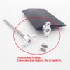 KEEYOODOK RC Boat Model Big Nylon Steering Rudder Submerged Rudder with Servo Arm for RC Boat Scale Marine Tug Fishing Boat (70x48x75mm) view 3