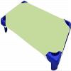 100% Cotton Standard Day-Care/Pre-School Cot Fitted Sheet with Elastic Straps, 400 TC Material for Child Care, Soft & Cool Toddler Nap Mattress Sheets, Pack of 6 - Sage Solid (23" W X 55" L) view 1