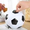H&W Soccer Piggy Bank for Grils Boys, Shatterproof Football Sports Themed Coin Bank, Large Size, 2022 World Cup Soccer Gift for Kids(L Size) view 2