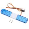RC Vehicle Roof Light, RC Police Car LED Flashing Lights 4 Modes Lighting Compatible with 1/8 1/10 RC Cars Sportinggoods Body Parts(Blue? view 1