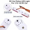 RC Vehicle Roof Light, RC Police Car LED Flashing Lights 4 Modes Lighting Compatible with 1/8 1/10 RC Cars(Yellow) view 4