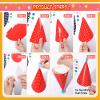 TaoBary 21 Pcs Birthday Party Hats Set for Kids Happy Birthday Glasses Paper Eyeglasses Frames Cone Hats for Christmas Party Decorations Photo Supplies view 4