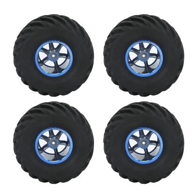 SUNGOOYUE 4Pcs 110 Scale Truck Tires, High Strength RC Tire and Wheels Replacement Part for 110 RC Car