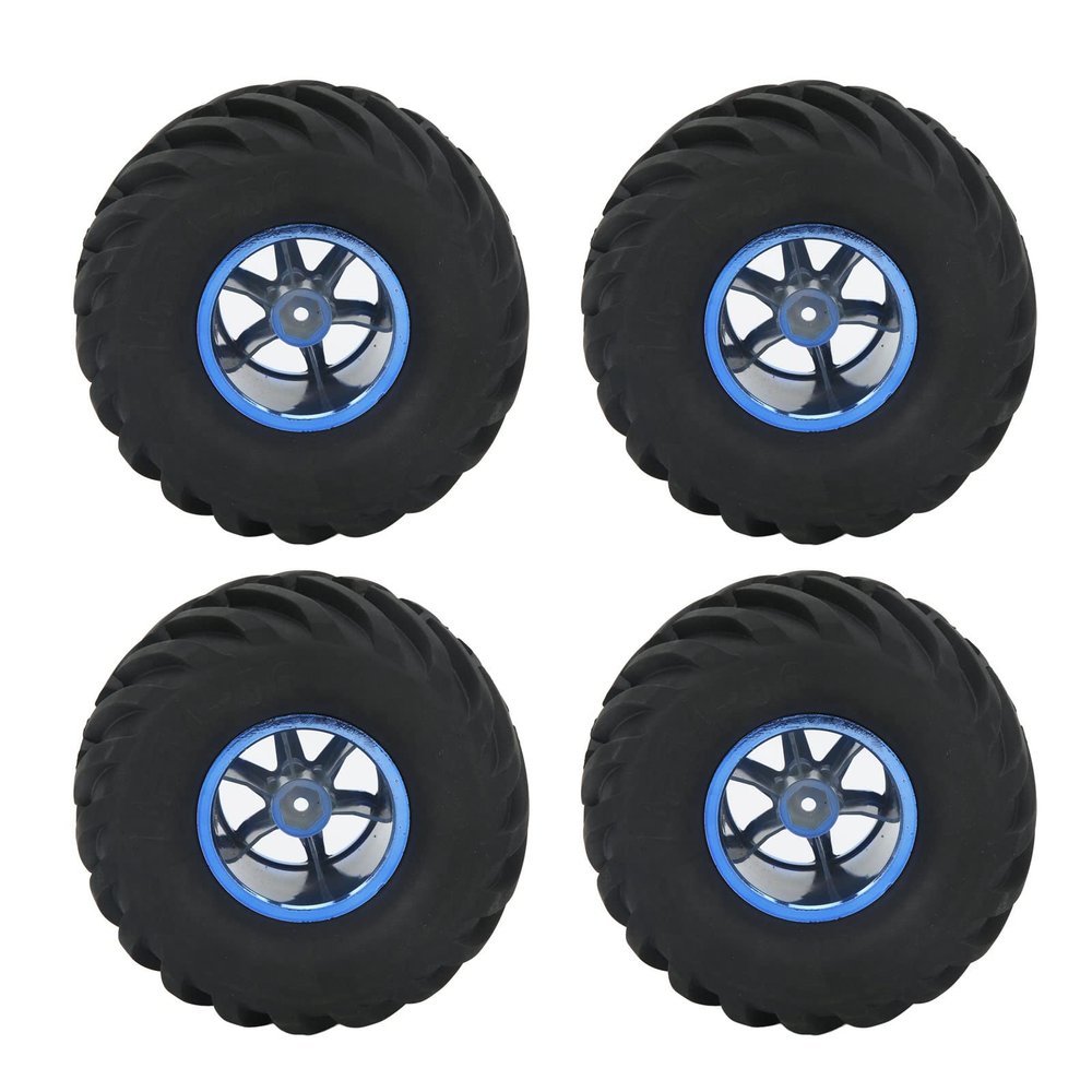 SUNGOOYUE 4Pcs 110 Scale Truck Tires, High Strength RC Tire and Wheels Replacement Part for 110 RC Car