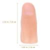NUOBESTY Fake Thumb Fake Thumb Tip Magician Finger Covers Tricks Props 20pcs (L) view 2