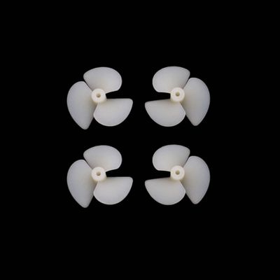 2Pairs RC Bait Boat Tug Boat Full Immersion Propeller Diameter 28mm 36mm 42mm Nylon Tri-Blade Positive Negative Paddles 2mm Motor Shaft Hole Replacement Parts for Model Electric Ship (2pairs 2x28mm)