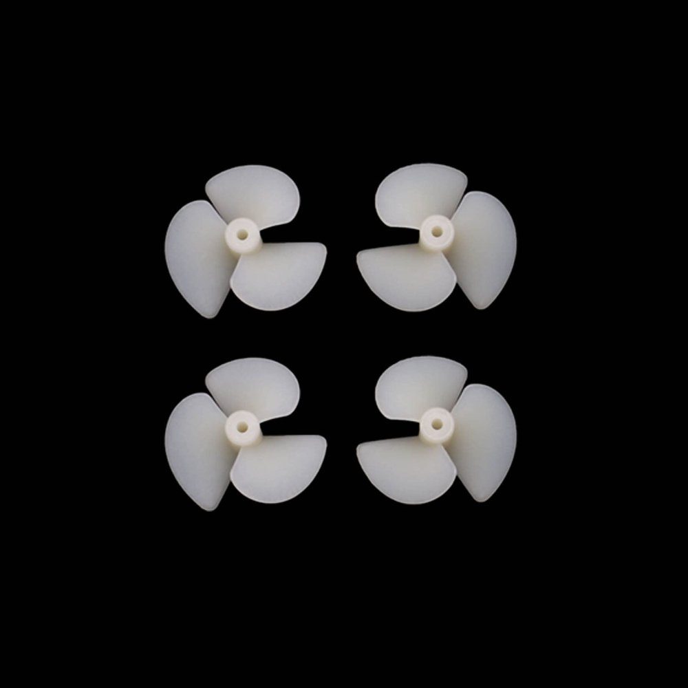 2Pairs RC Bait Boat Tug Boat Full Immersion Propeller Diameter 28mm 36mm 42mm Nylon Tri-Blade Positive Negative Paddles 2mm Motor Shaft Hole Replacement Parts for Model Electric Ship (2pairs 2x28mm)