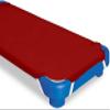 100% Cotton Standard Day-Care/Pre-School Cot Fitted Sheet with Elastic Straps, 400 TC Material for Child Care, Soft & Cool Toddler Nap Mattress Sheets, Pack of 6 - Burgundy Solid (22" W X 52" L) view 4