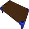 100% Cotton Standard Day-Care/Pre-School Cot Fitted Sheet with Elastic Straps, 400 TC Material for Child Care, Soft & Cool Toddler Nap Mattress Sheets, Pack of 12 - Chocolate Solid (22" W X 52" L) view 1