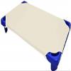 100% Cotton Standard Day-Care/Pre-School Cot Fitted Sheet with Elastic Straps, 400 TC Material for Child Care, Soft & Cool Toddler Nap Mattress Sheets, Pack of 12 - Ivory Solid (23" W X 40" L) view 1