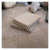 12"X12" Plush Interlocking Foam Mat, 6Mm Thick Foam Mat,Living Room Bedroom Carpet Tiles Area Rug Mat,Soft Puzzle Play Mat,Light Coffee,50Pcs view 1