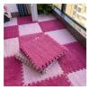 12"X12" Plush Interlocking Foam Mat, 6Mm Thick Foam Mat,Living Room Bedroom Carpet Tiles Area Rug Mat,Soft Puzzle Play Mat,Rose+Pink,40Pcs view 1