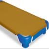 100% Cotton Standard Day-Care/Pre-School Cot Fitted Sheet with Elastic Straps, 400 TC Material for Child Care, Soft & Cool Toddler Nap Mattress Sheets, Pack of 6 - Taupe Solid (23" W X 40" L) view 4