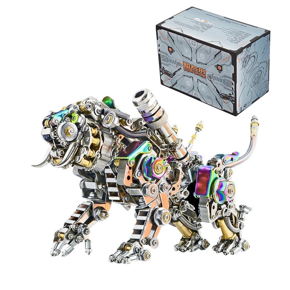 GENYUU 3D Steampunk Metal Bengal Tiger Model, 3D Metal Puzzle DIY Craft Kit, Great Gifts for Teens and Adults, 700PCS+