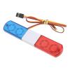 RC Vehicle Roof Light, RC Police Car LED Flashing Lights 4 Modes Lighting Compatible with 1/8 1/10 Cars Sportinggoods Body Parts(Red Blue?? view 2
