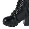 Yiju 1/6 Boot High Heeled Shoes for 12" Female Action Figures Doll Model, Black view 2