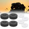 4Pcs/Set RC Tire Truck Tire Tyres WPL C24 Upgrade Parts for WPL C14 / C14K / C24 / C24K / C34 / C34K / C34KM / C44KM / B14 / B14K / B16 / B36K / C24-1 / C24-1K MN90 view 4