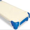 100% Cotton Standard Day-Care/Pre-School Cot Fitted Sheet with Elastic Straps, 400 TC Material for Child Care, Soft & Cool Toddler Nap Mattress Sheets, Pack of 6 - Ivory Solid (22" W X 52" L) view 4