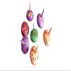 Wooden Spinning Tops Spinners Finger top flip top Lattu Whirling -Set of 3 Lattu (3 Years+) view 2