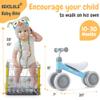BEKILOLE Balance Bike for 1 Year Old Girl&Boys Gifts Pre-School First Bike and 1st Birthday Gifts - Train Your Baby from Standing to Running | Ideal One Year Old Toys (Sky Blue) view 4
