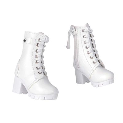 Yiju 1/6 Boot High Heeled Shoes for 12" Female Action Figures Doll Model, White