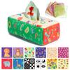 URMYWO Baby Tissue Box Toy, Montessori Baby Toys for 6-12 Months 1 Year Old Boy Girl, Soft Crinkle Sensory Toys for Infant Toddlers, Stocking Stuffers, Baby Boy Girl Gifts view 1