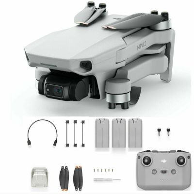 CAMRISE Original DJI Mini 2 Drone Quadcopter Ready To Fly 3 battery Bundle (Renewed)